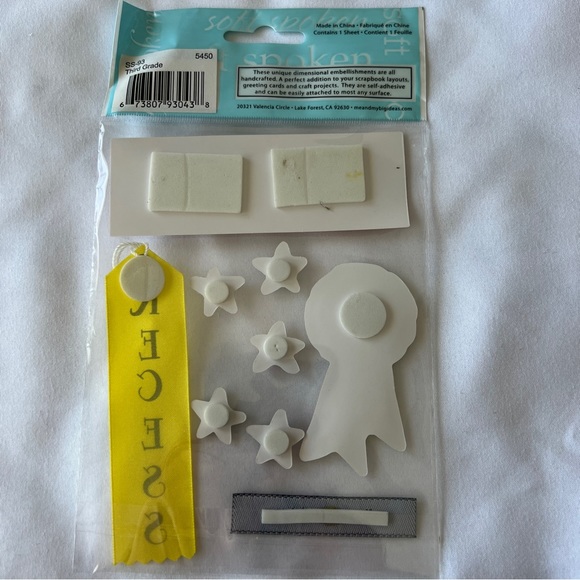 NWT Soft Spoken Third Grade Dimensional Sticker Set - Picture 2 of 5